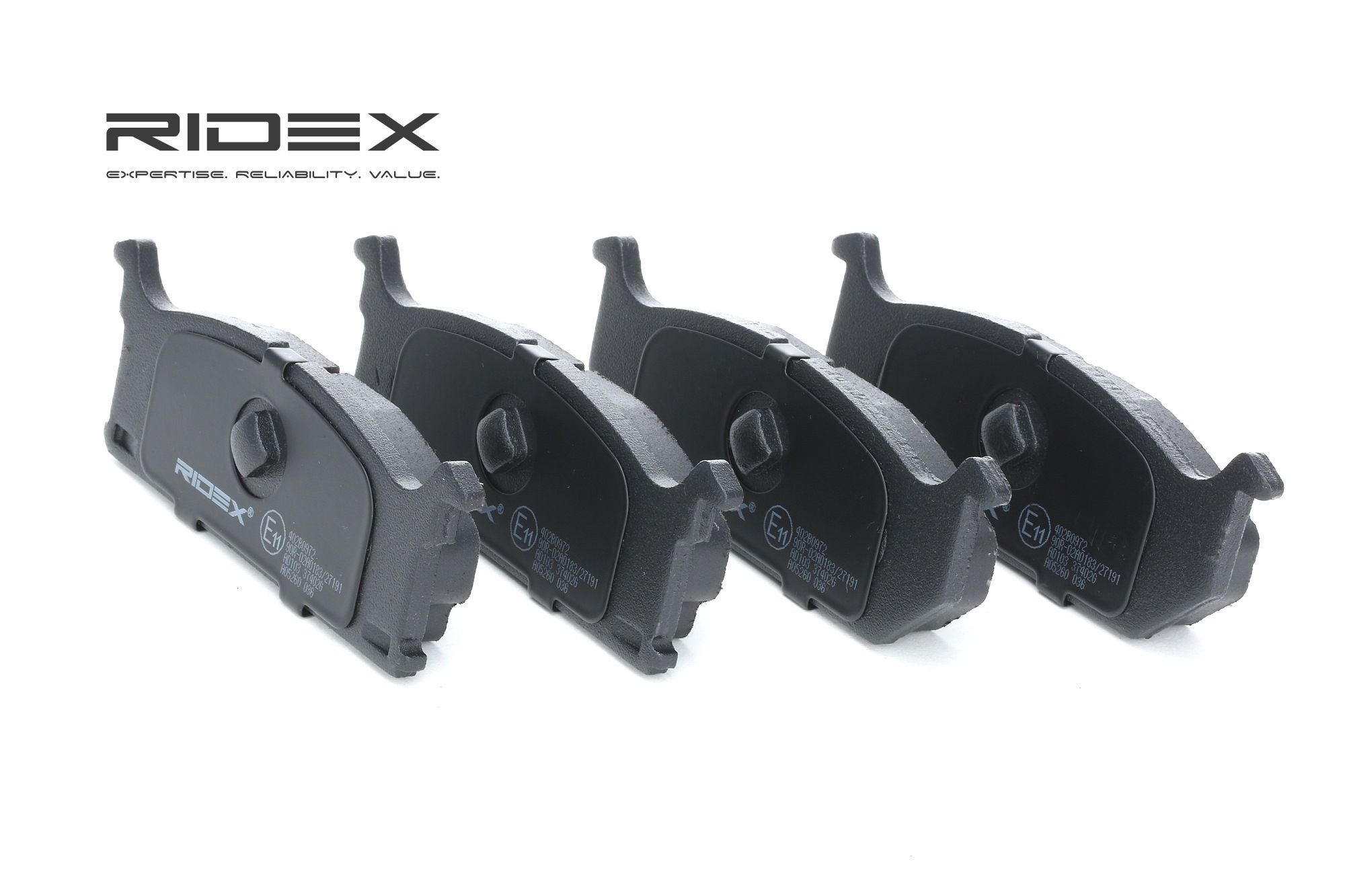 RIDEX Plaquettes De Frein 402B0972 Jeu De Plaquettes De Frein,Jeu de plaquettes de frein, frein à di