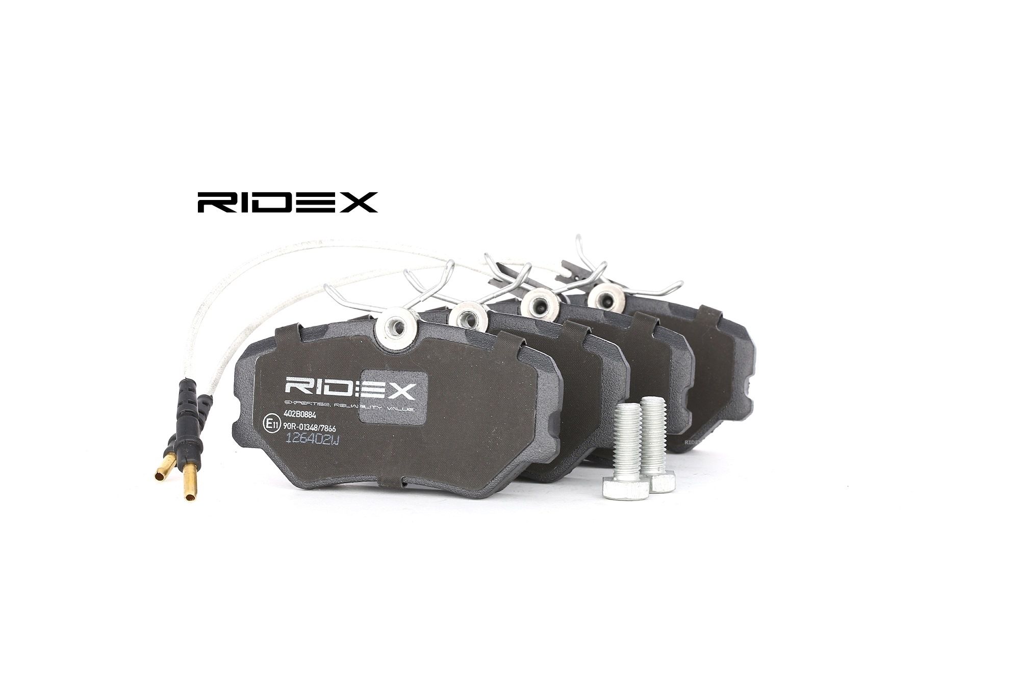 RIDEX Plaquettes De Frein 402B0884 Jeu De Plaquettes De Frein,Jeu de plaquettes de frein, frein à di