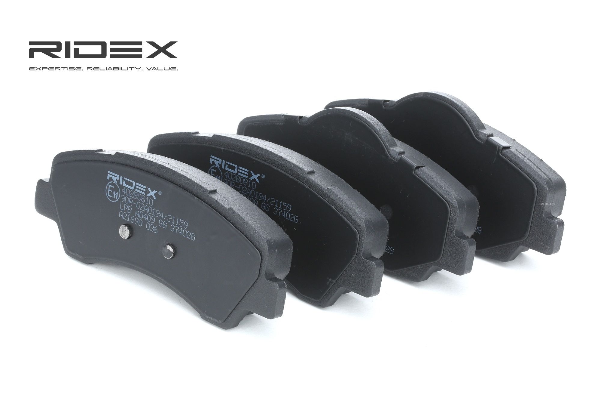 RIDEX Plaquettes De Frein 402B0810 Jeu De Plaquettes De Frein,Jeu de plaquettes de frein, frein à di