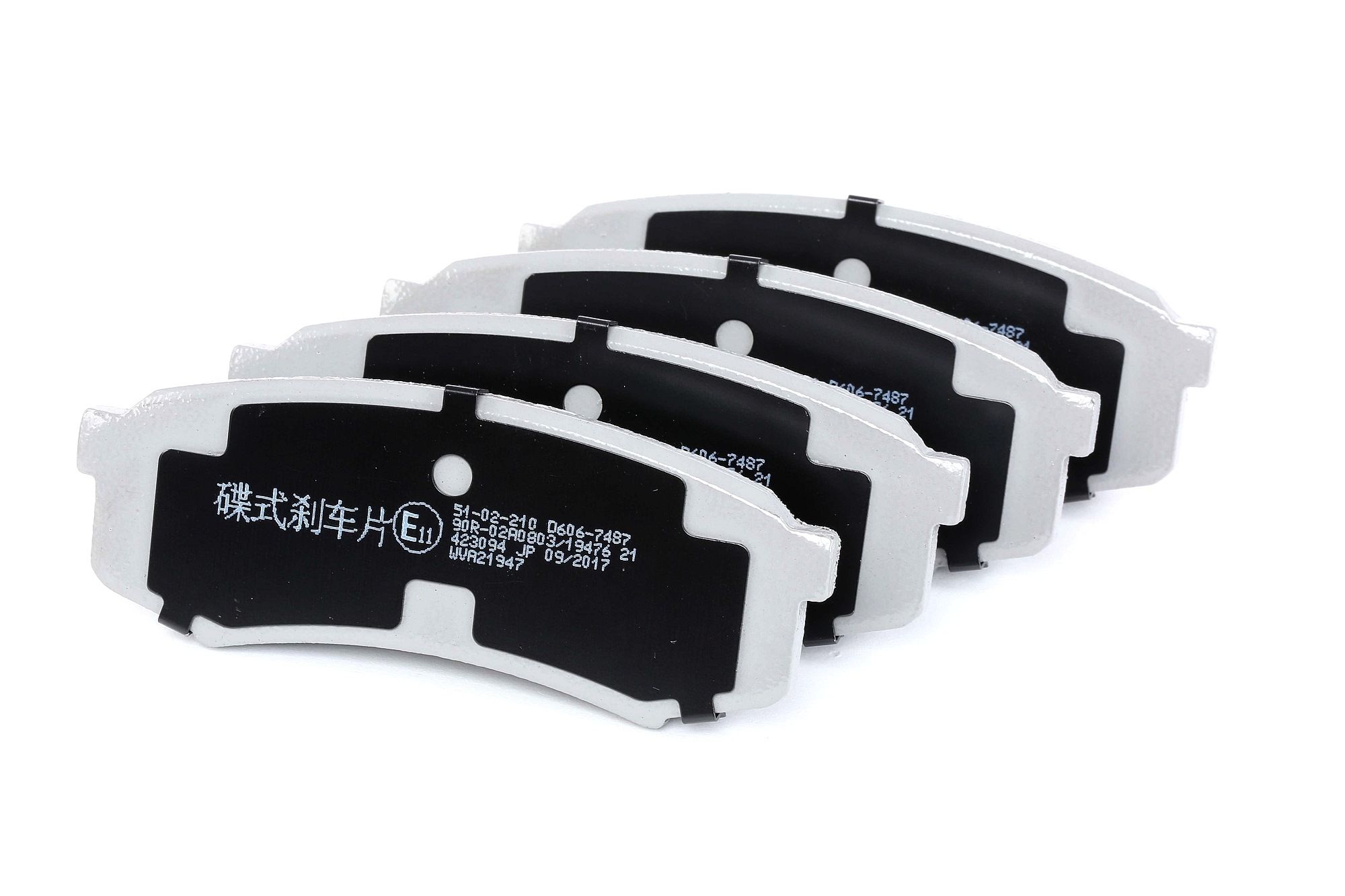 ASHIKA Bremsbeläge 51-02-210 Bremsklötze,Scheibenbremsbelag TOYOTA,MITSUBISHI,LAND CRUISER KDJ12_, GRJ12_,LAND CRUISER 90 _J9_