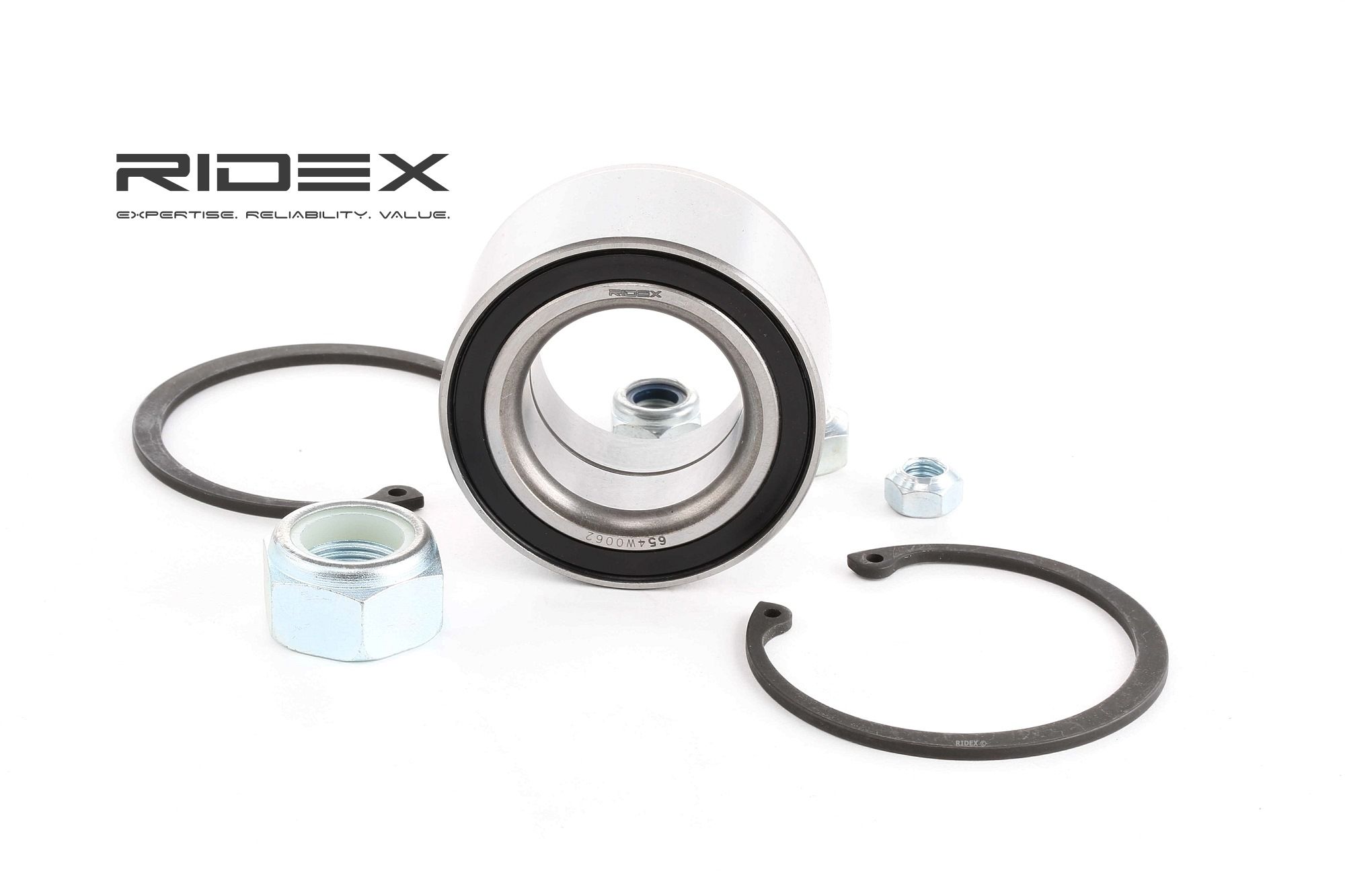 RIDEX Kit De Roulement De Roue 654W0062 Jeu de roulements de roue VW,AUDI,GOLF III 1H1,GOLF II 19E, 