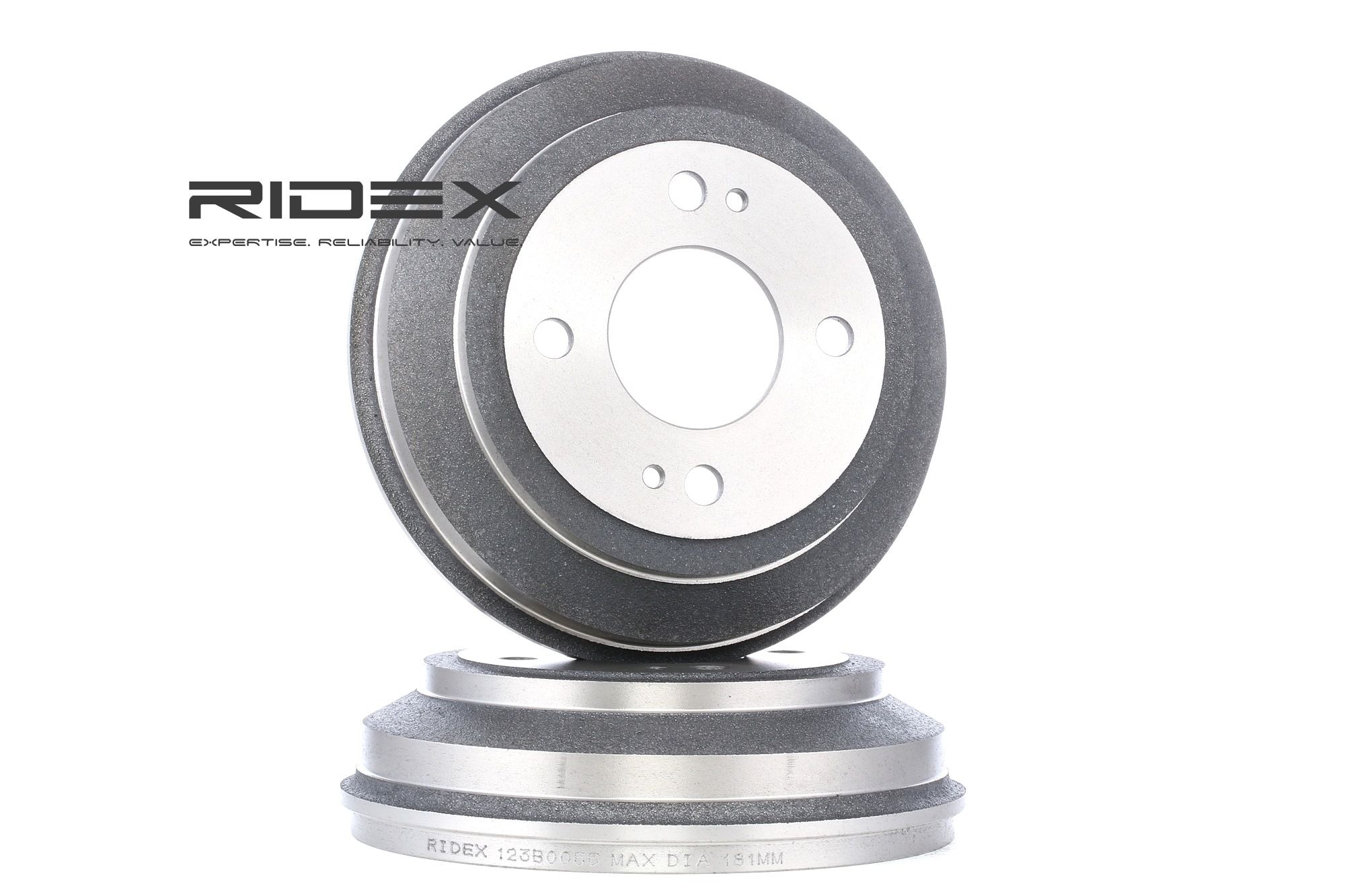 RIDEX Tambours De Frein 123B0055 Frein à Tambour,Tambour de frein HONDA,ROVER,CIVIC V Hatchback EG,C