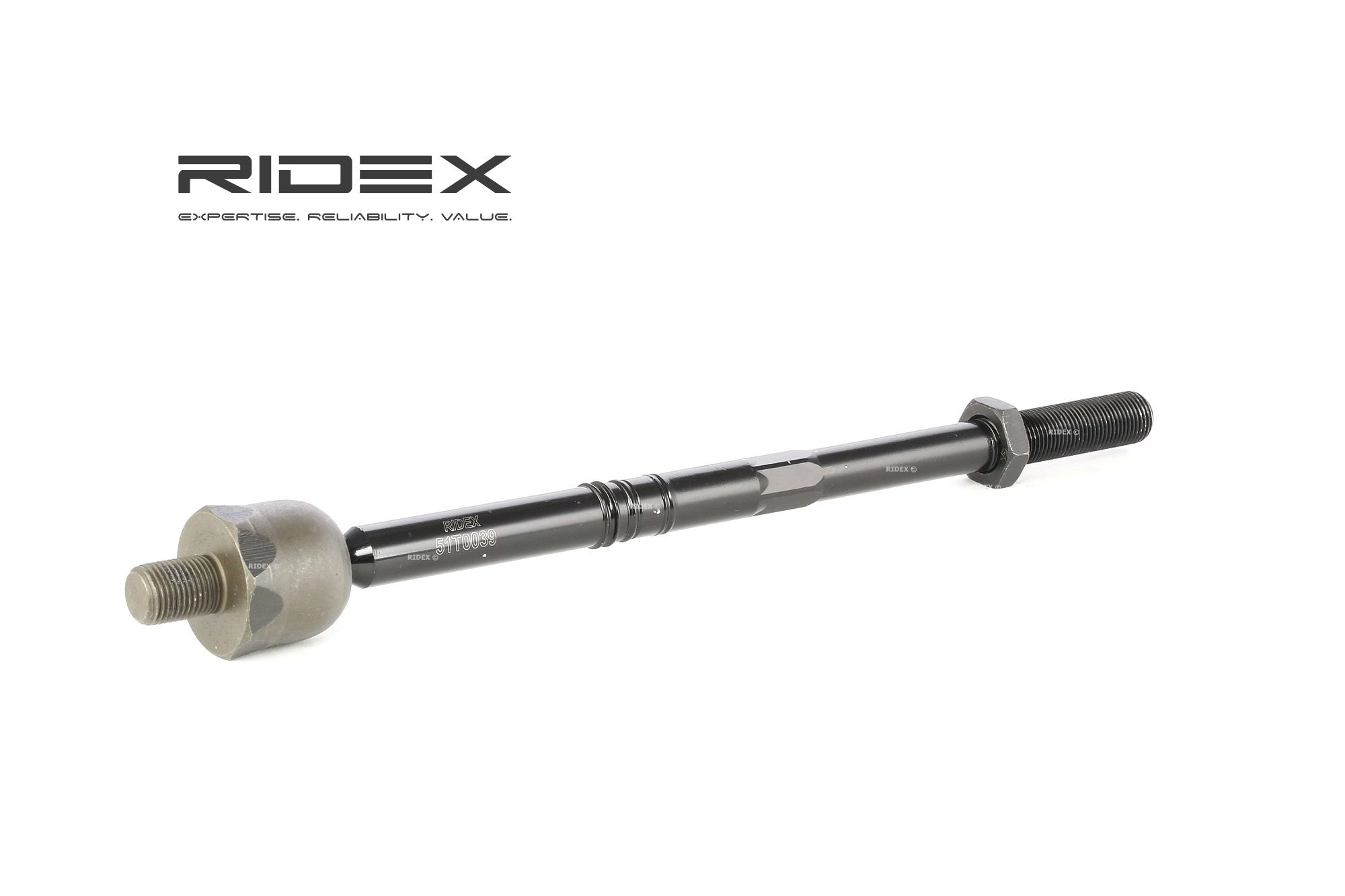 RIDEX Rotule Axiale 51T0039 Rotule De Direction Intérieure,Biellette Axiale VW,SKODA,AUDI,GOLF V 1K1