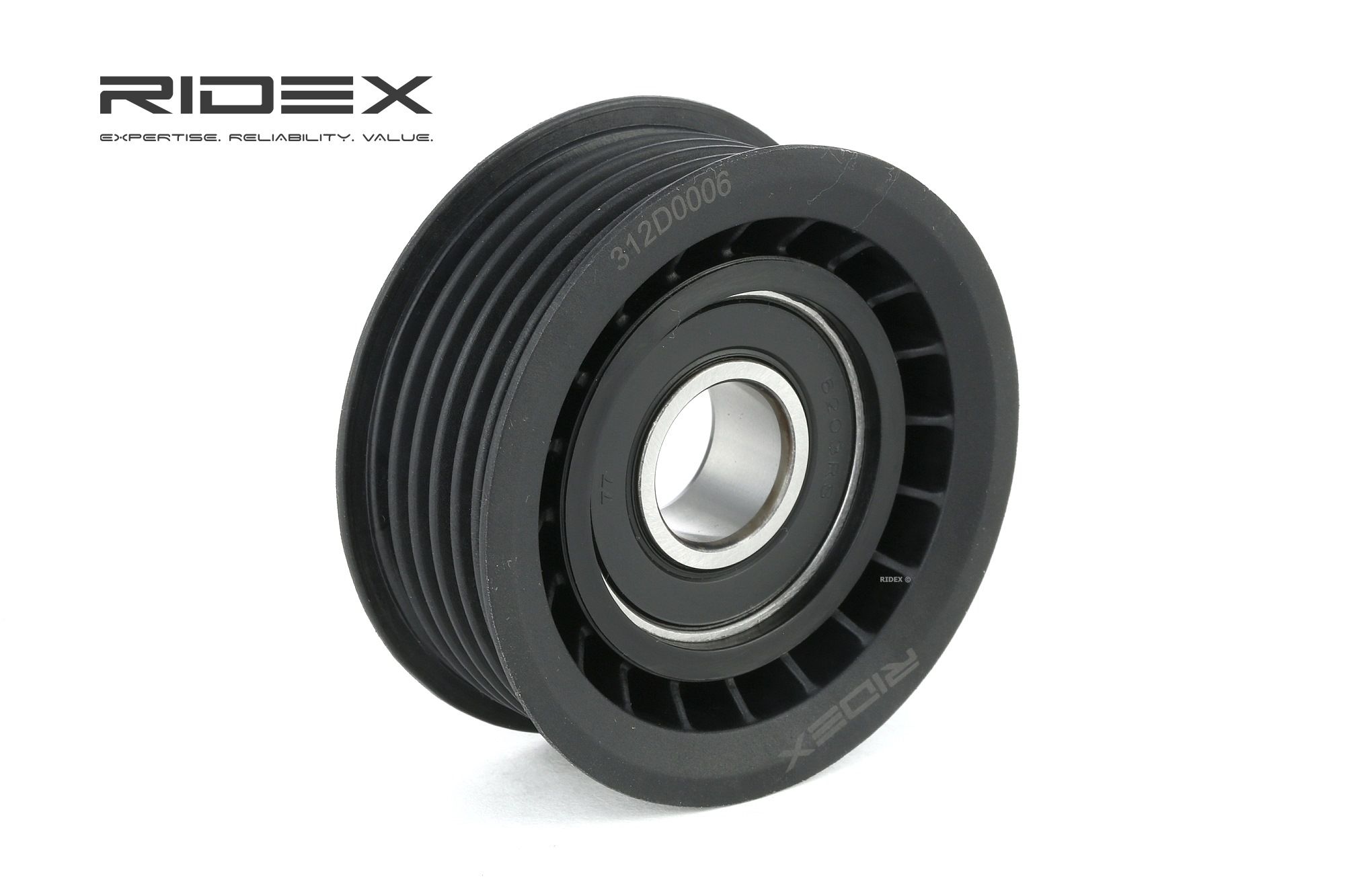 RIDEX Galet Enrouleur 312D0006 Poulie renvoi/transmission, courroie trapézoïdale à nervures FIAT,LAN