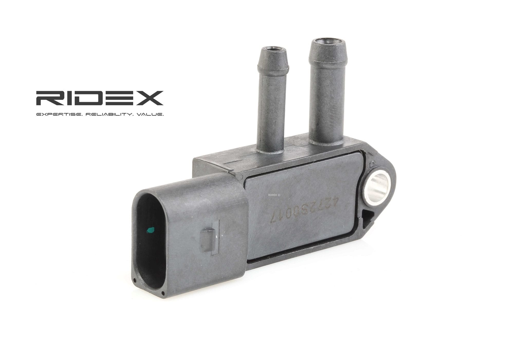 RIDEX Capteur, pression des gaz échappement 4272S0017 AUDI,VW,SKODA,A3 8P1,A3 Sportback 8PA,A4 Avant