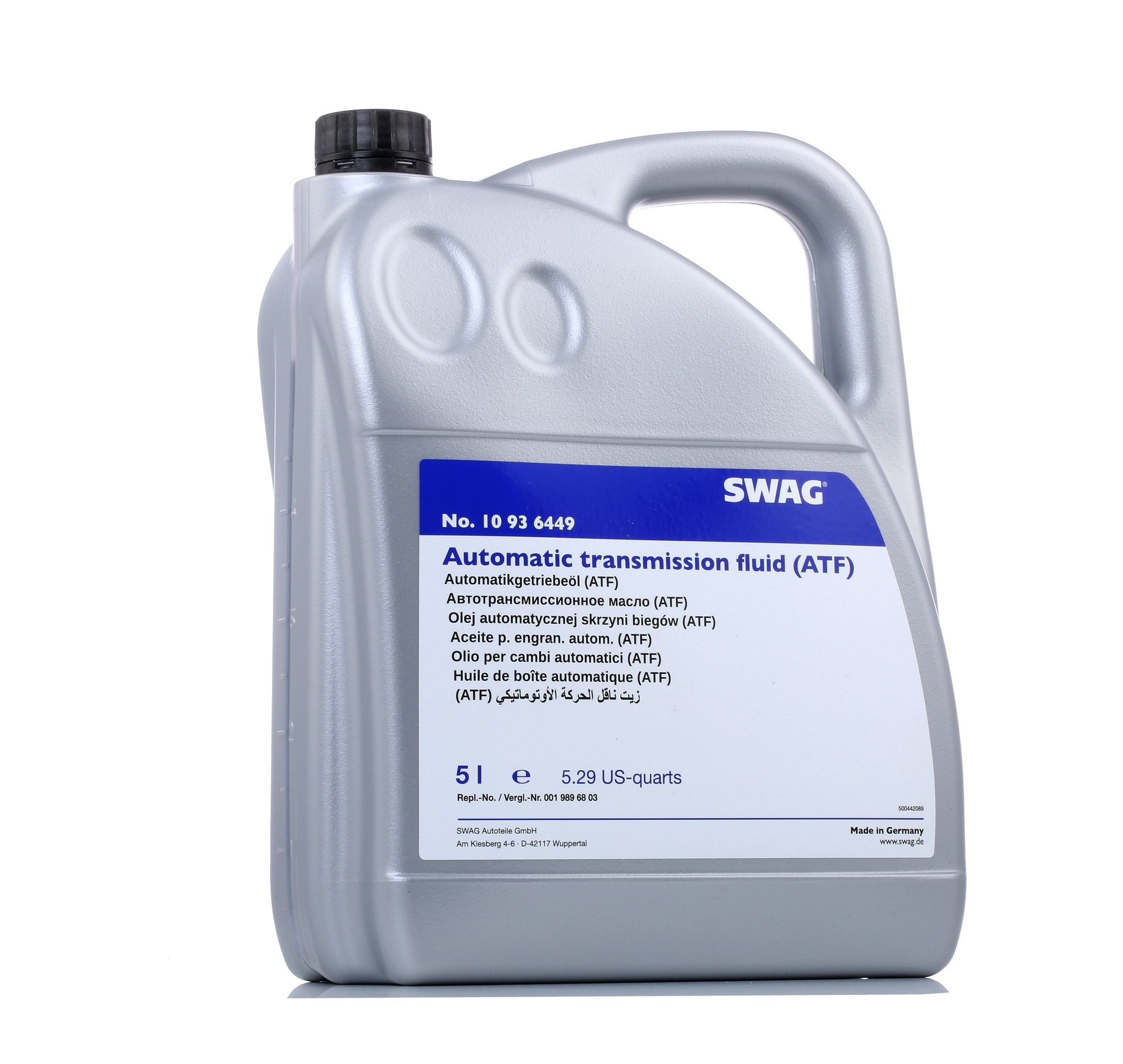 SWAG Huile de transmission 10 93 6449 MERCEDES-BENZ,SSANGYONG,CHRYSLER,CLASE C W203,CLASE E W211,CLA