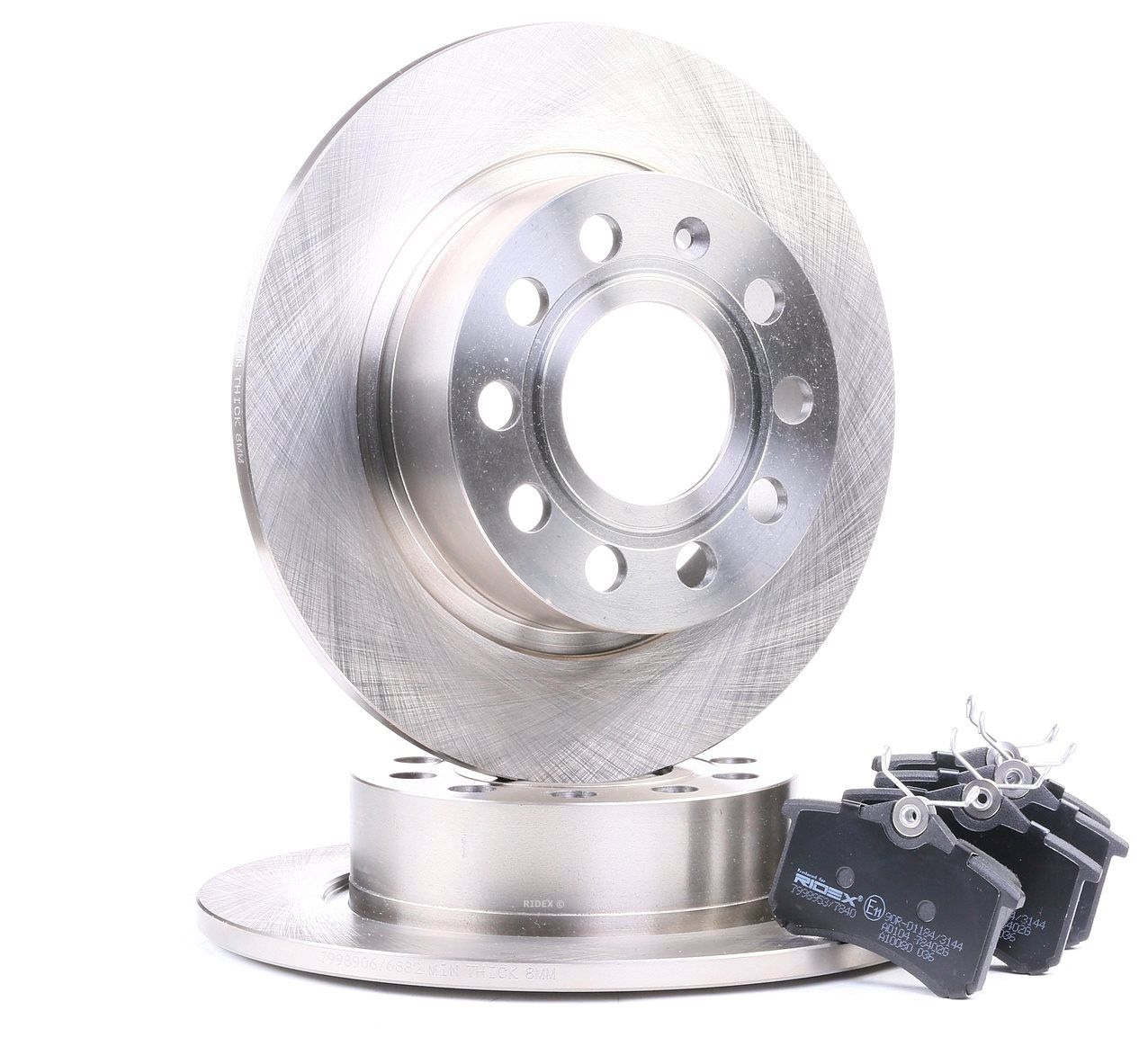 RIDEX Kit de freins, frein à disques 3405B0011 VW,SKODA,AUDI,GOLF V 1K1,GOLF VI 5K1,GOLF VII 5G1, BE