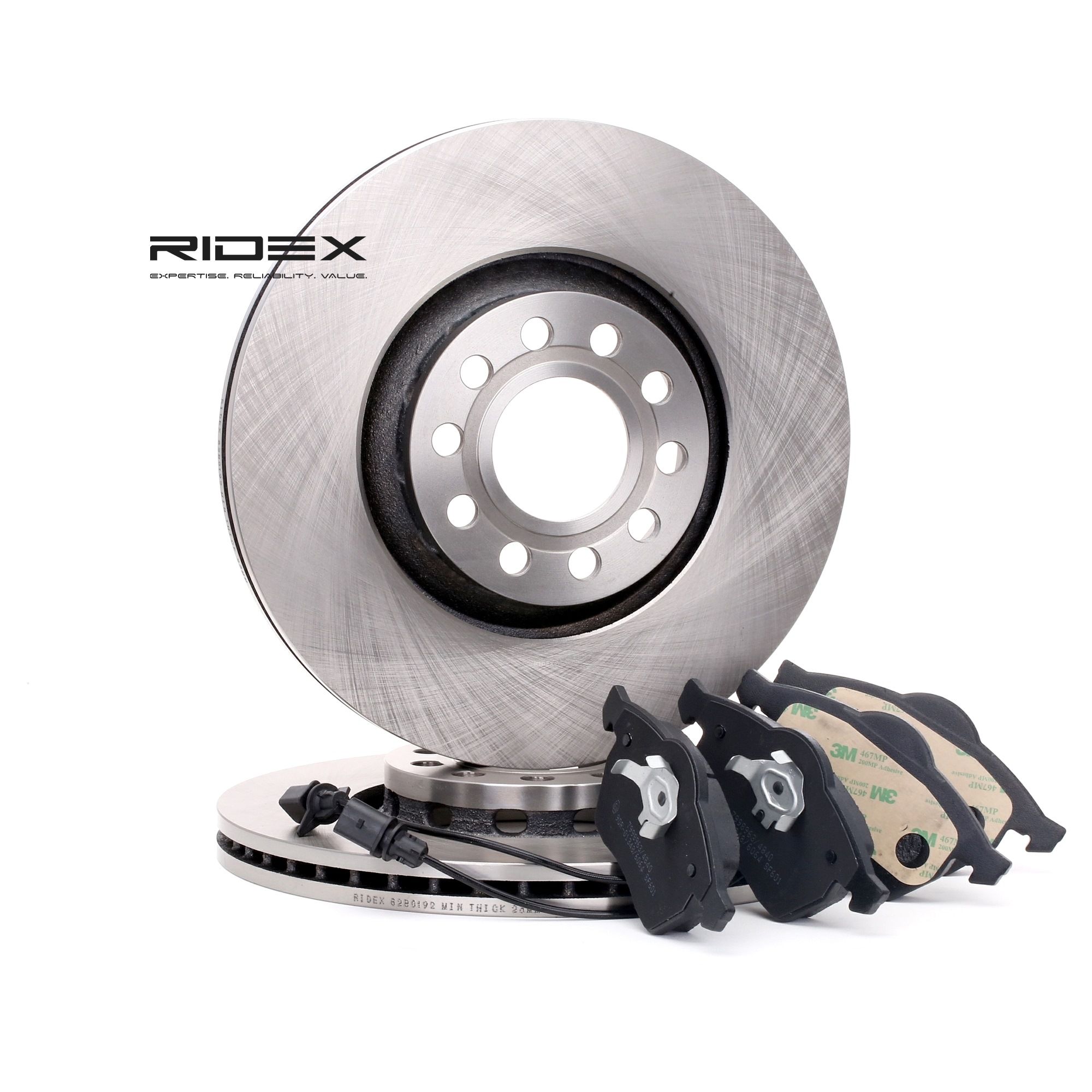 RIDEX Kit de freins, frein à disques 3405B0070 VW,SKODA,AUDI,PASSAT 3B3,PASSAT 3B2,PASSAT Variant 3B