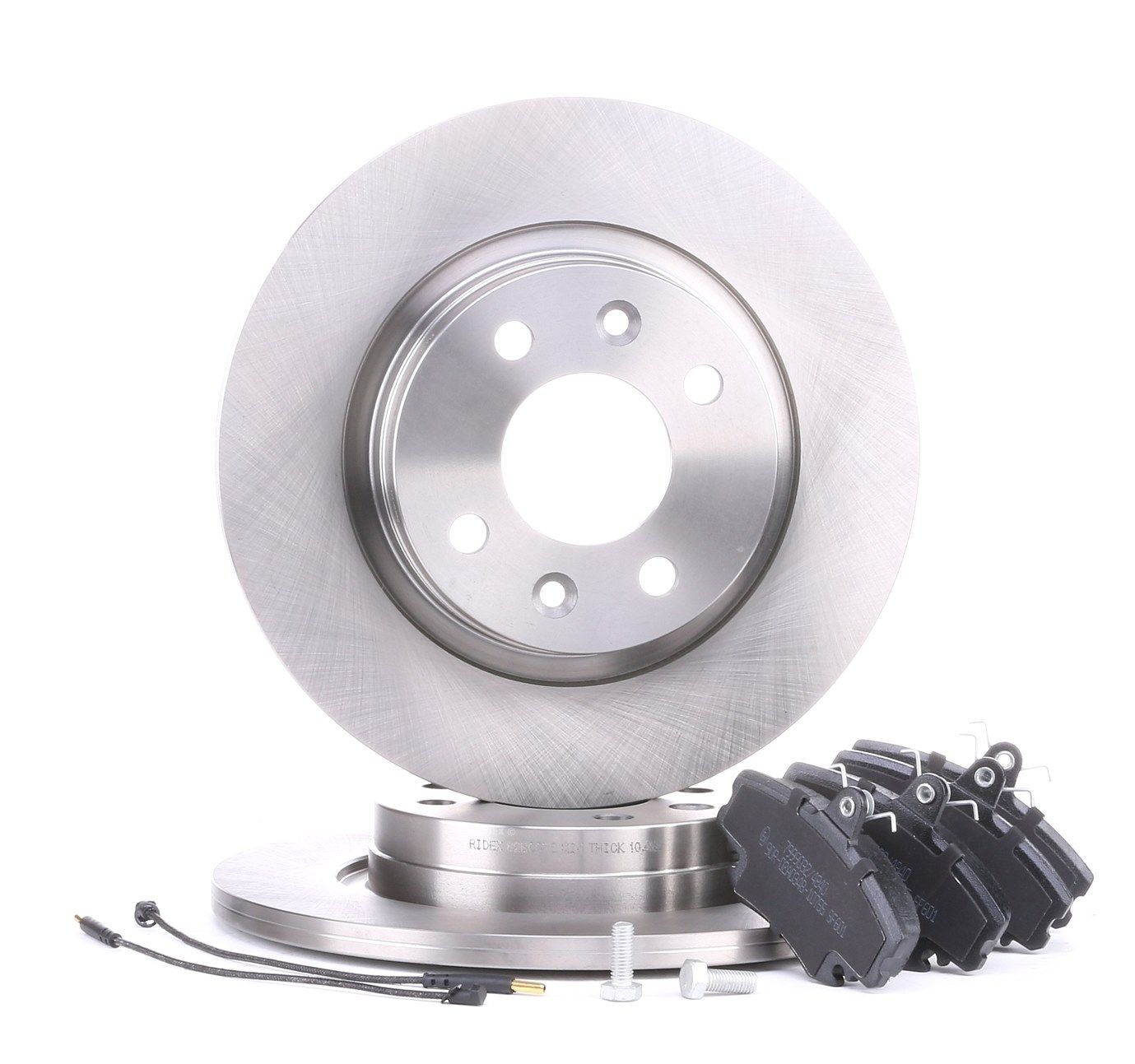RIDEX Kit de freins, frein à disques 3405B0125 RENAULT,DACIA,CLIO II BB0/1/2_, CB0/1/2_,TWINGO I C06