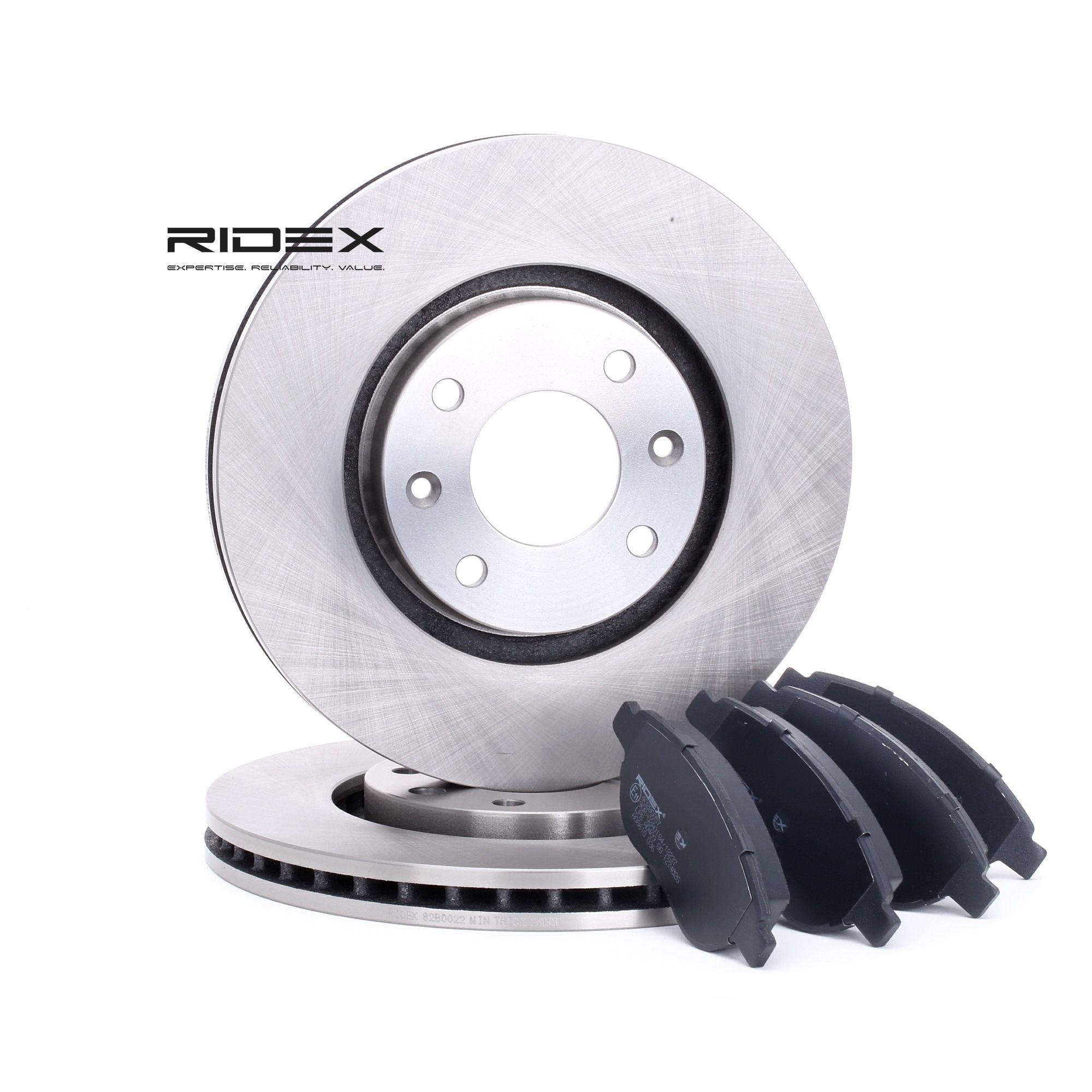 RIDEX Kit de freins, frein à disques 3405B0050 PEUGEOT,CITROËN,206 Fastback 2A/C,207 WA_, WC_,307 3A