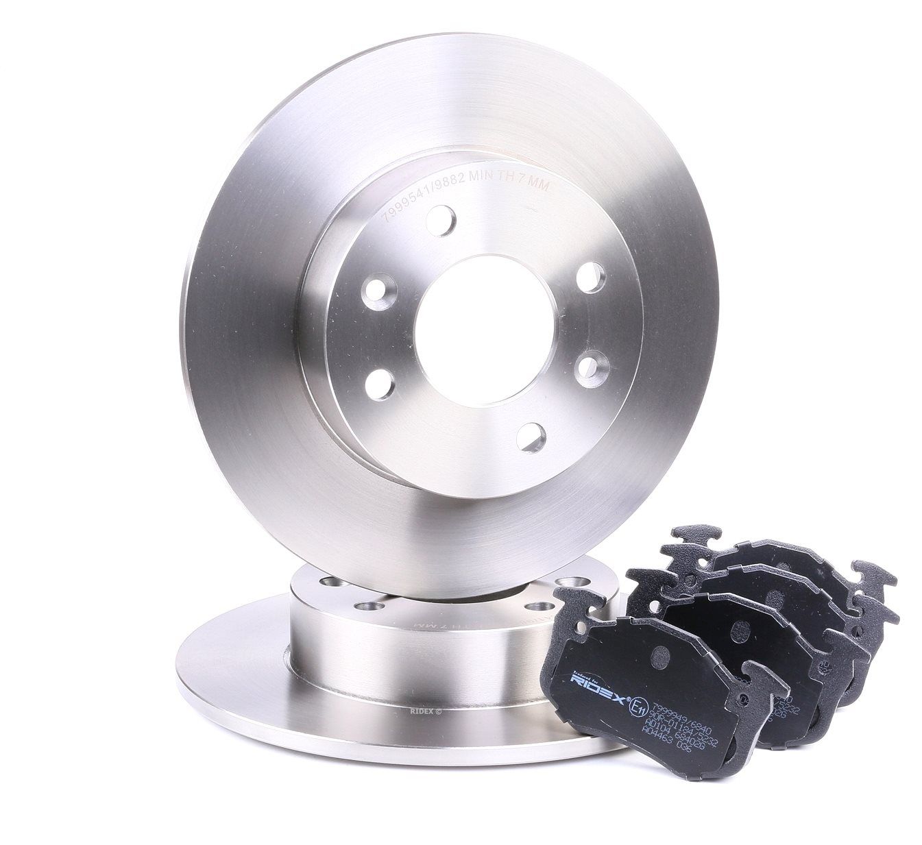 RIDEX Kit de freins, frein à disques 3405B0128 RENAULT,TWINGO I C06_,CLIO I B/C57_, 5/357_,SUPER 5 B