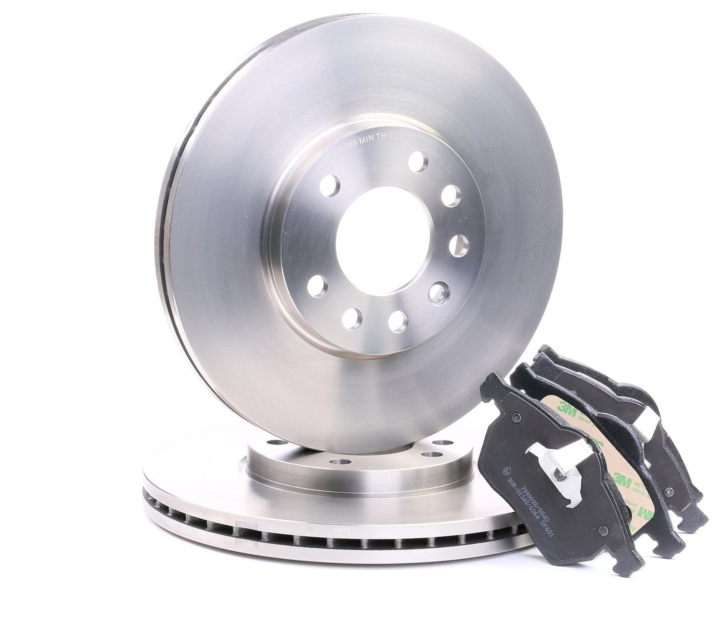 RIDEX Kit de freins, frein à disques 3405B0096 SAAB,OPEL,VAUXHALL,9-3 YS3D,9-5 YS3E,9-5 Ranchera fam