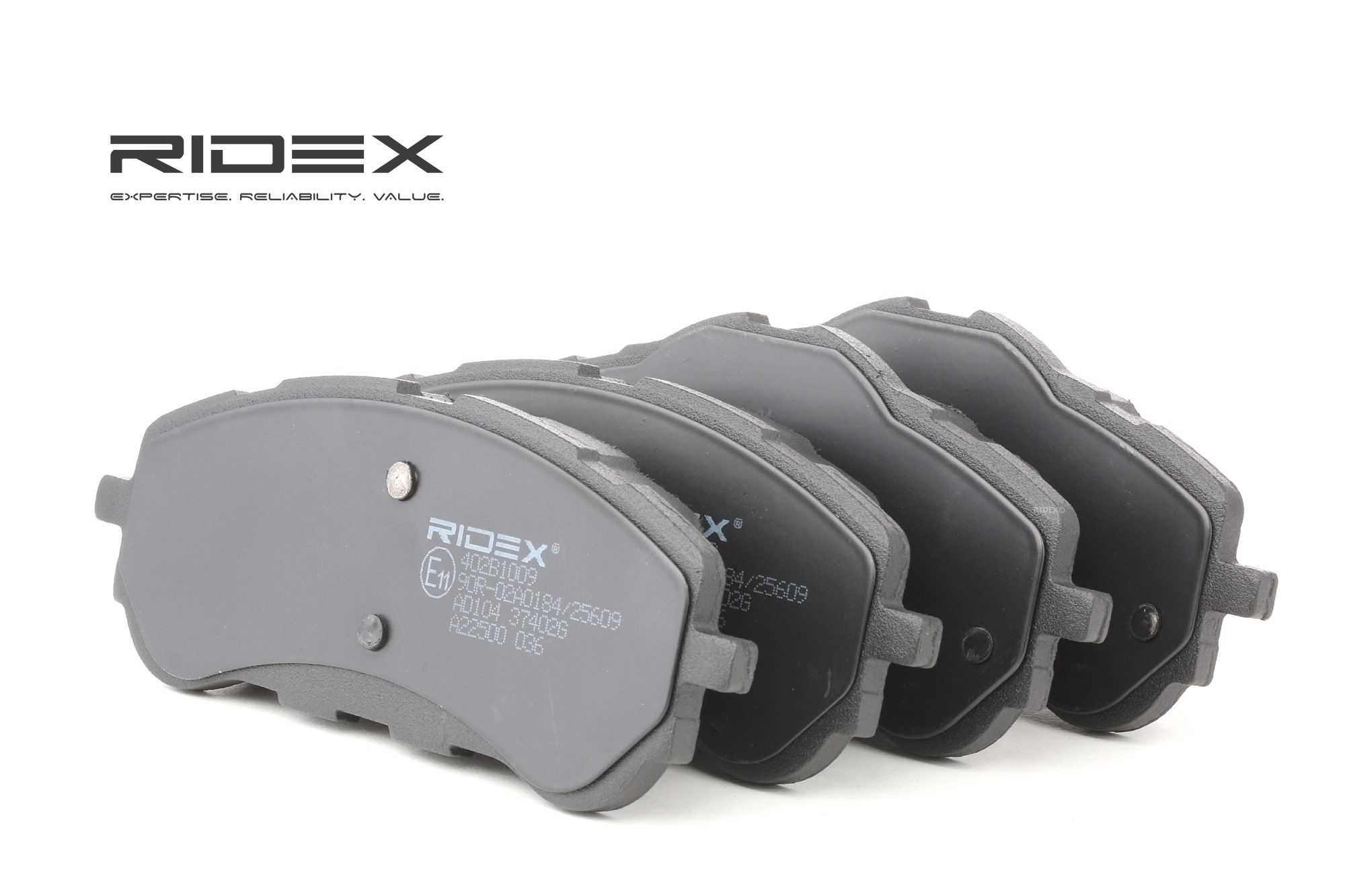 RIDEX Plaquettes De Frein 402B1009 Jeu De Plaquettes De Frein,Jeu de plaquettes de frein, frein à di
