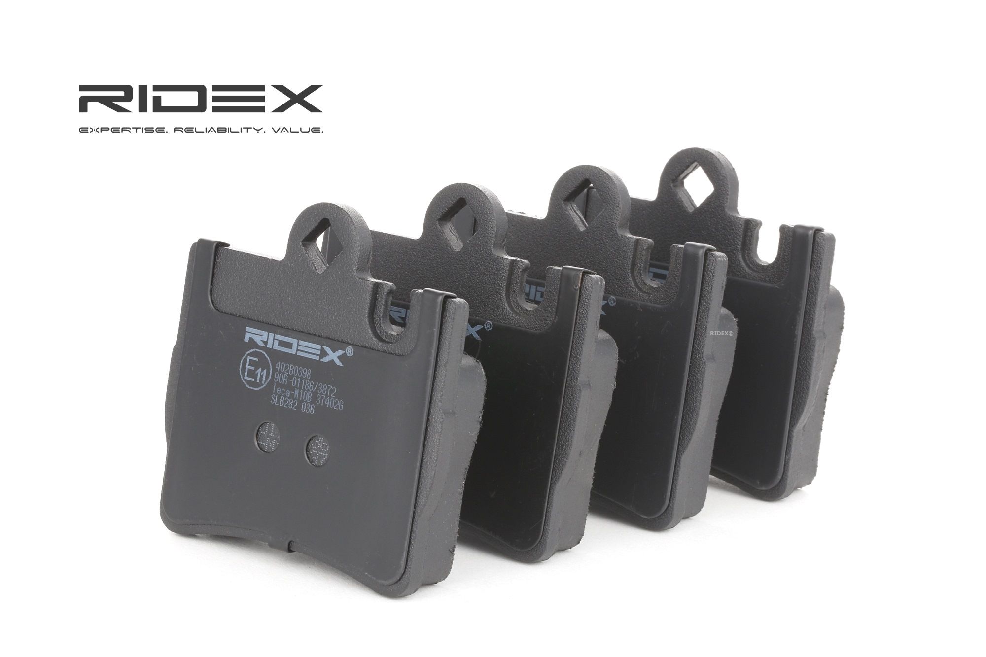 RIDEX Plaquettes De Frein 402B0398 Jeu De Plaquettes De Frein,Jeu de plaquettes de frein, frein à di