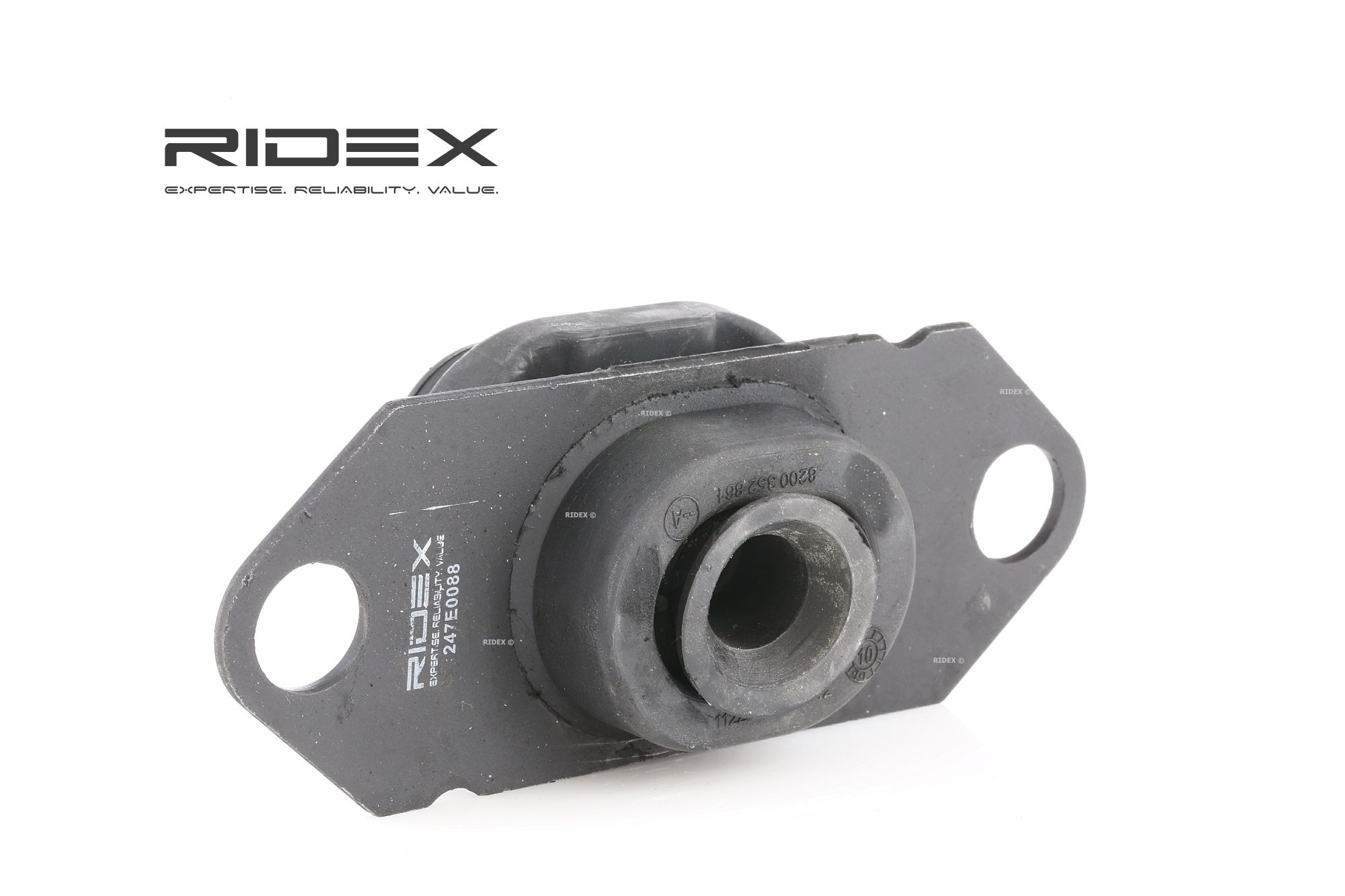 RIDEX Support Moteur 247E0088 Silent Bloc Moteur,Cylindre Bloc Moteur RENAULT,NISSAN,CLIO III BR0/1,