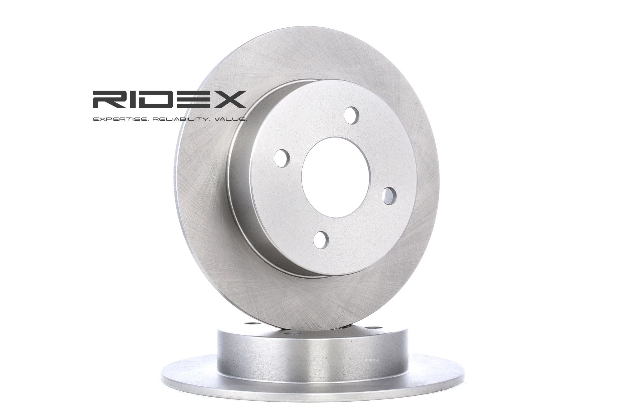 RIDEX Disques De Frein 82B1251 Frein à Disque,Disque de frein NISSAN,MICRA II K11