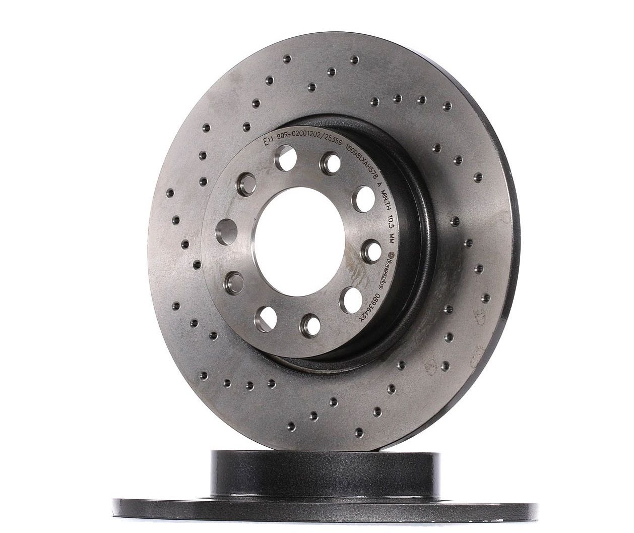 BREMBO Disques De Frein 08.9364.2X Frein à Disque,Disque de frein FIAT,JEEP,ALFA ROMEO,500X,RENEGADE