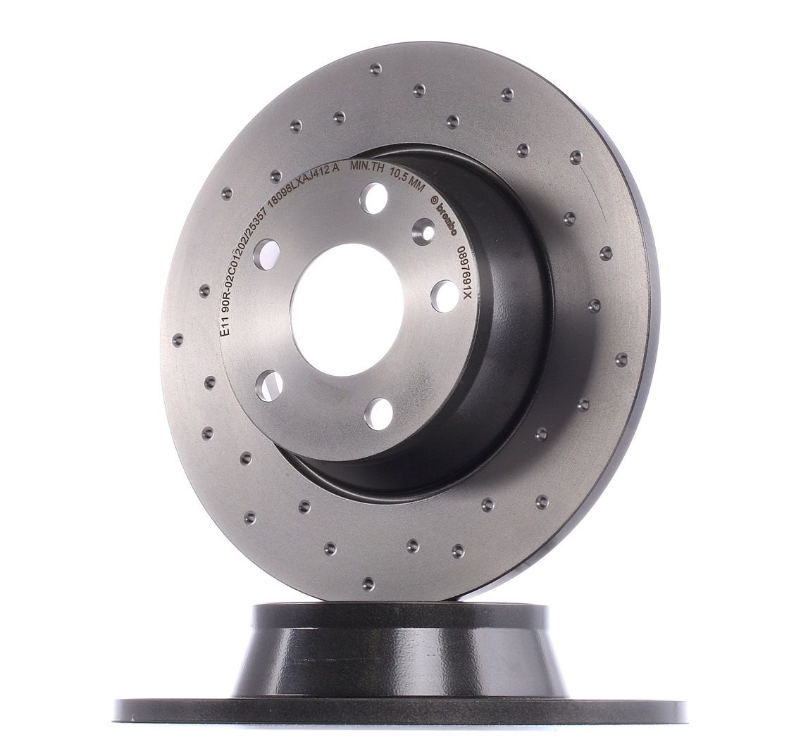 BREMBO Disques De Frein 08.9769.1X Frein à Disque,Disque de frein AUDI,TT 8J3,TT Roadster 8J9