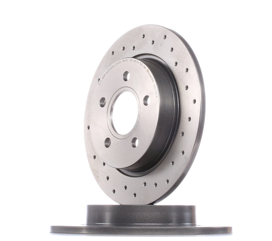 BREMBO Disques De Frein 08.A725.1X Frein à Disque,Disque de frein FORD,FOCUS III,FOCUS III Turnier,F