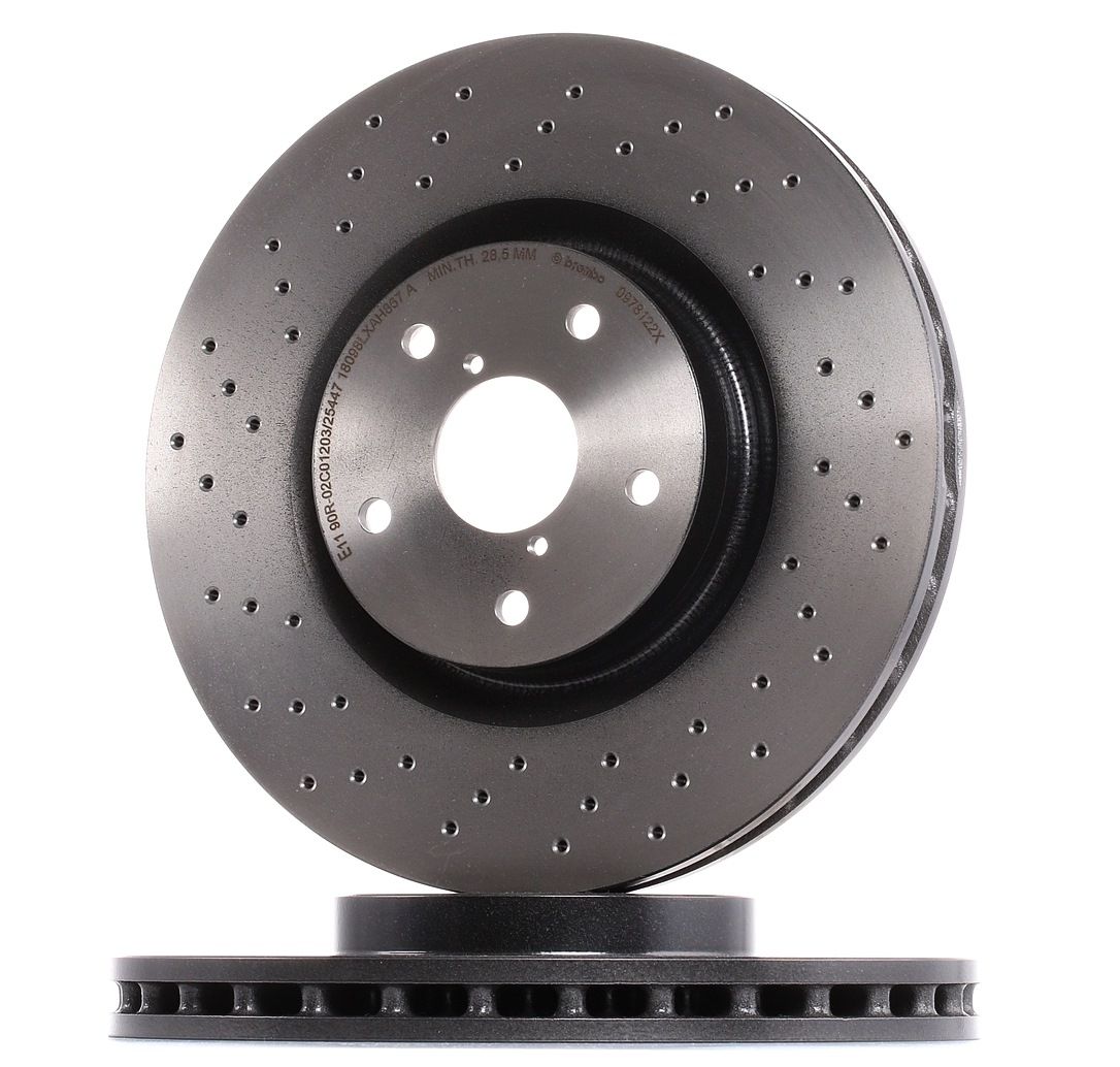 BREMBO Disques De Frein 09.7812.2X Frein à Disque,Disque de frein SUBARU,IMPREZA Sedán GD,IMPREZA Fa