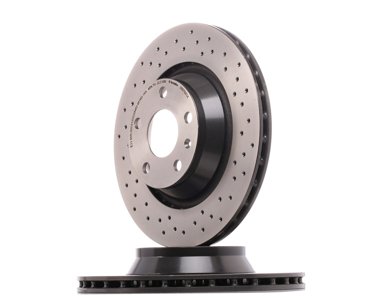 BREMBO Disques De Frein 09.9768.1X Frein à Disque,Disque de frein AUDI,TT 8J3,TT Roadster 8J9