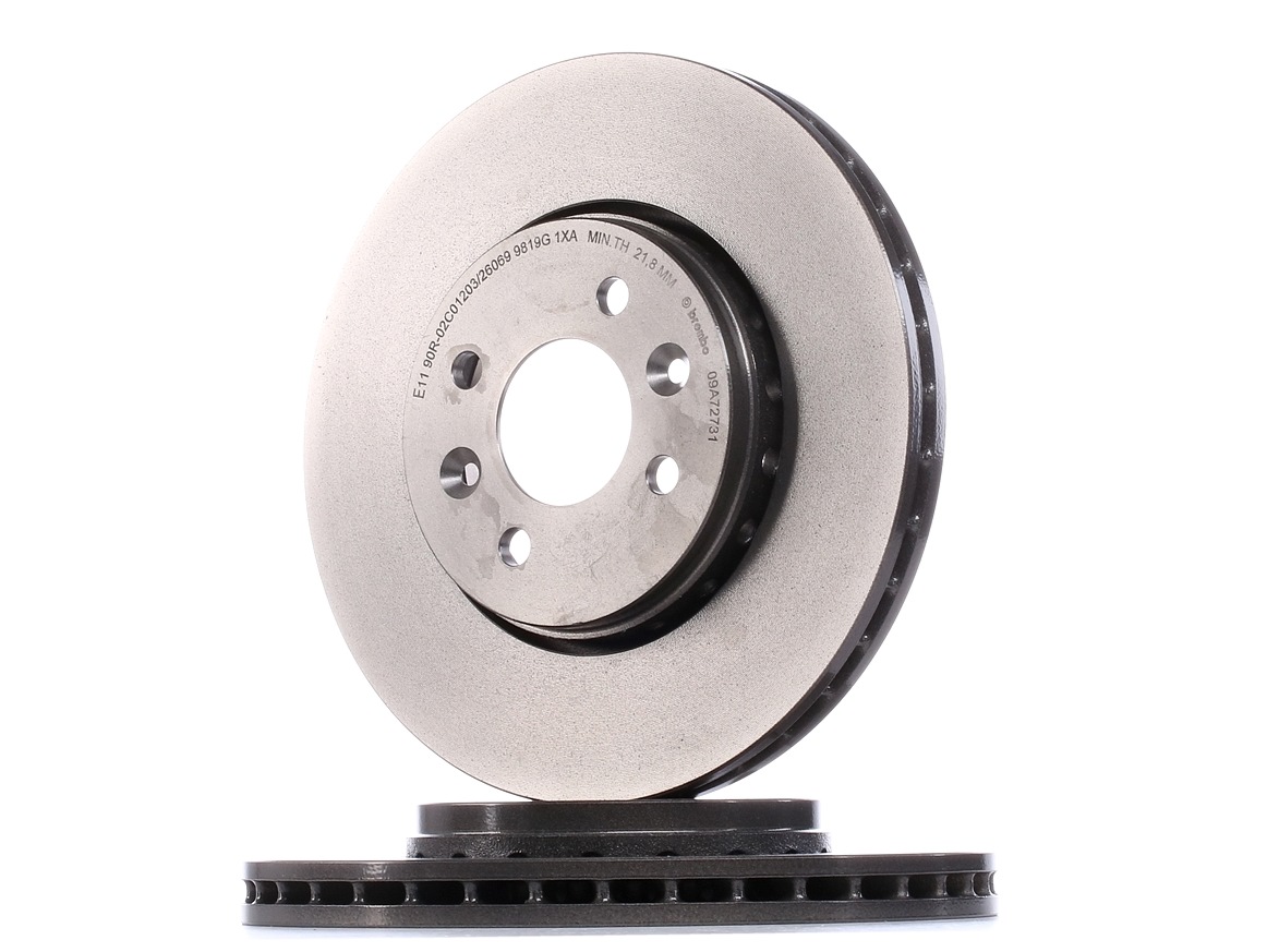 BREMBO Disques De Frein 09.A727.31 Frein à Disque,Disque de frein RENAULT,DACIA,CAPTUR,LODGY,DOKKER,