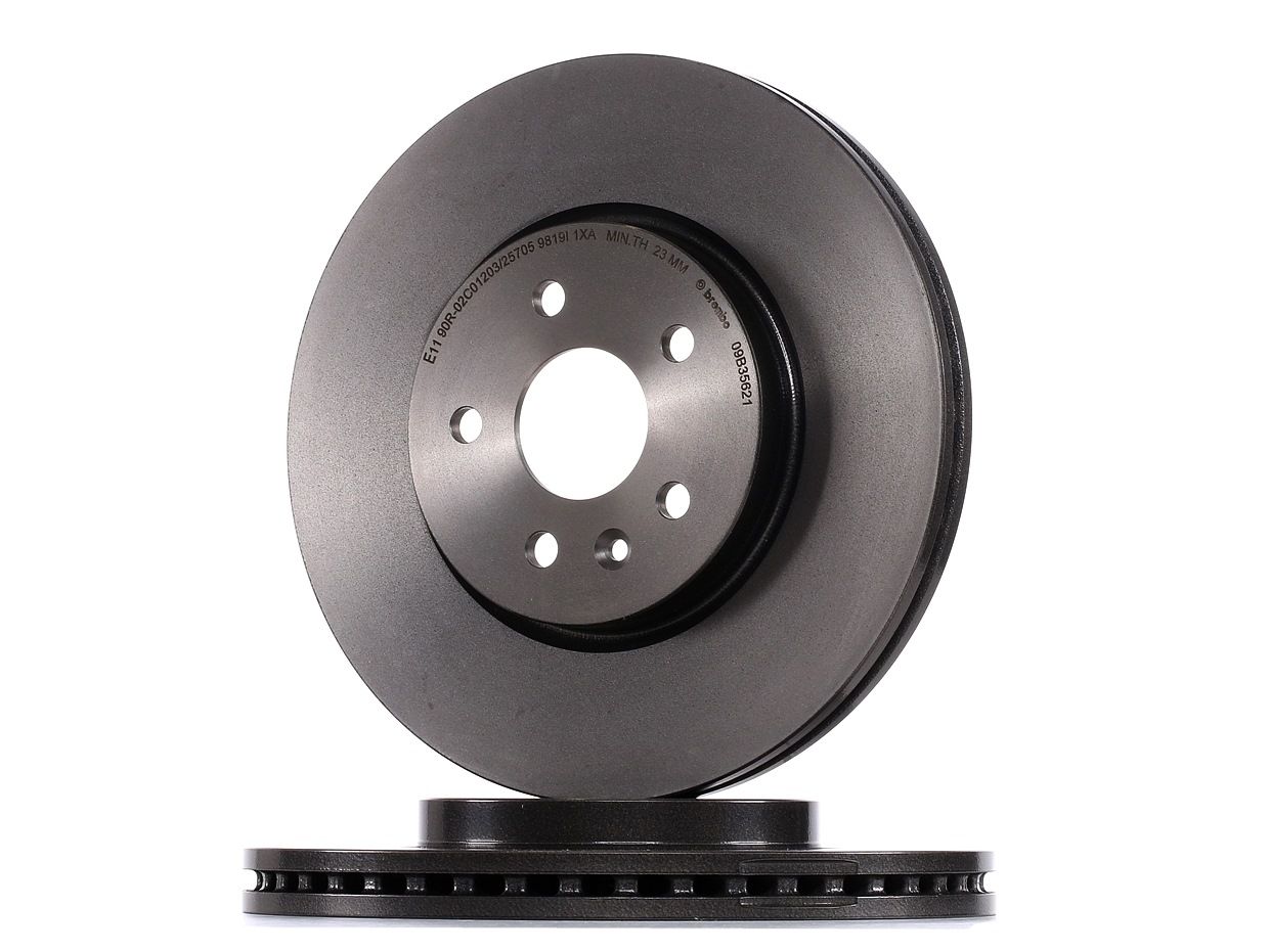 BREMBO Disques De Frein 09.B356.21 Frein à Disque,Disque de frein OPEL,CHEVROLET,VAUXHALL,MOKKA,TRAX