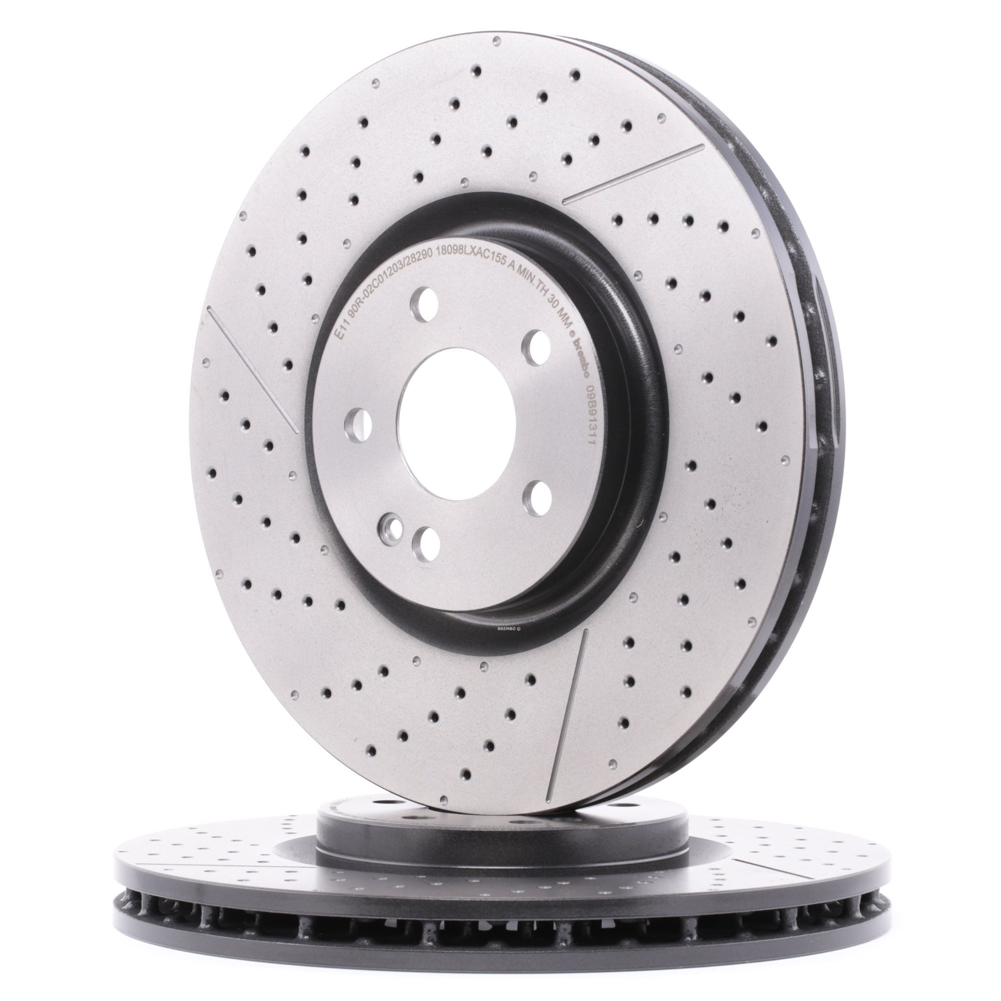 BREMBO Disques De Frein 09.B913.11 Frein à Disque,Disque de frein MERCEDES-BENZ,CLASE A W176,CLA Cou