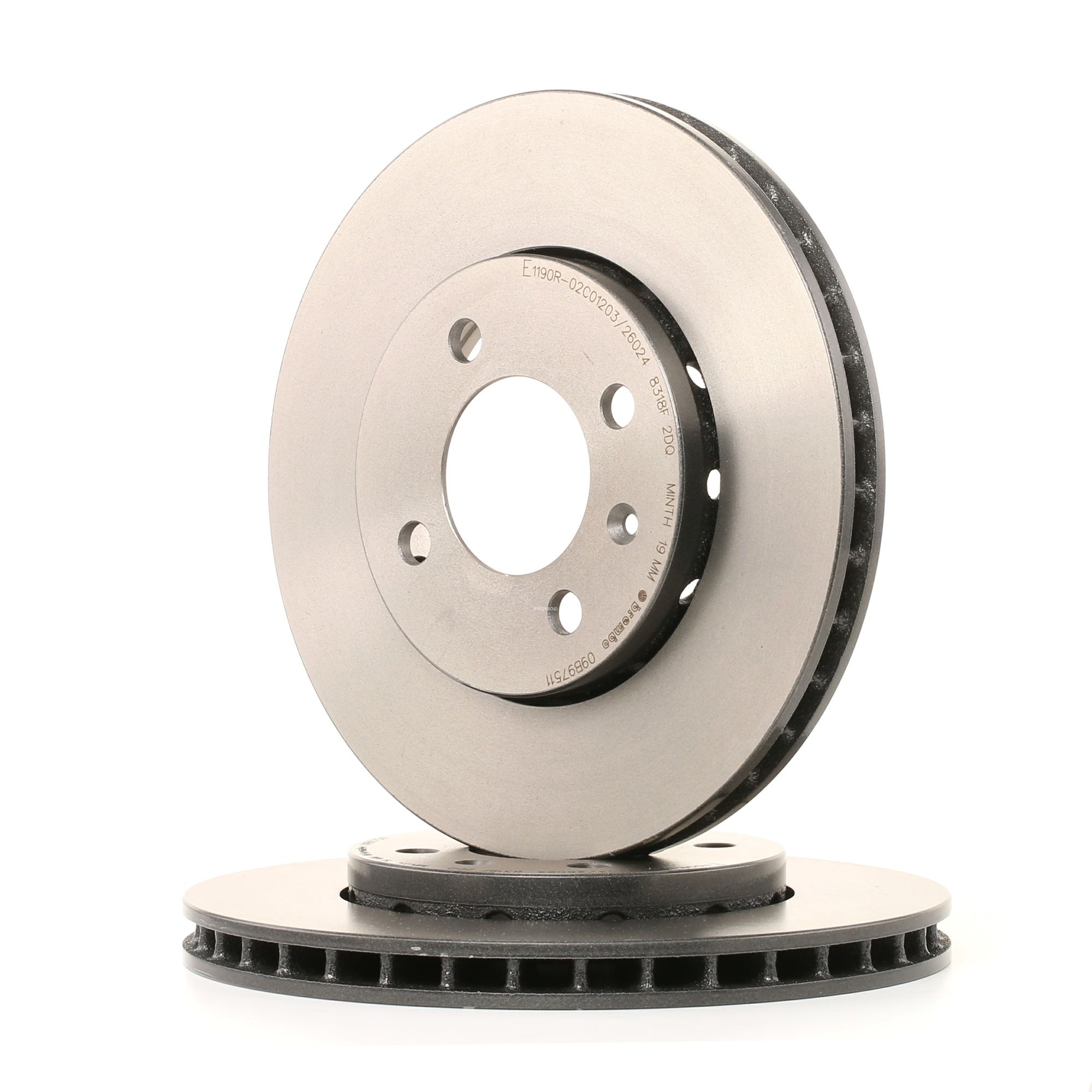 BREMBO Disques De Frein 09.B975.11 Frein à Disque,Disque de frein VW,SKODA,SEAT,UP,LOAD UP,CITIGO,Mi