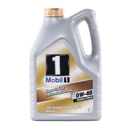 MOBIL Aceite de motor 153678 Aceite motor SMART CROSSBLADE 2003 ac 0W-40, Capacidad: 5L, Aceite sintetico 153678