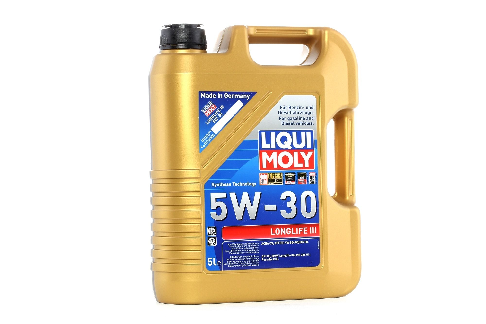 LIQUI MOLY Longlife III 20647 Engine Oil 5W30, Capacity 5l, Synthetic
