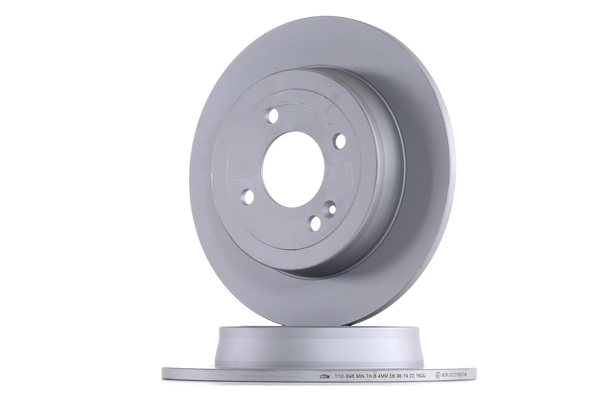 ATE Disques De Frein 24.0110-0398.1 Frein à Disque,Disque de frein KIA,HYUNDAI,RIO III UB,RIO III Se
