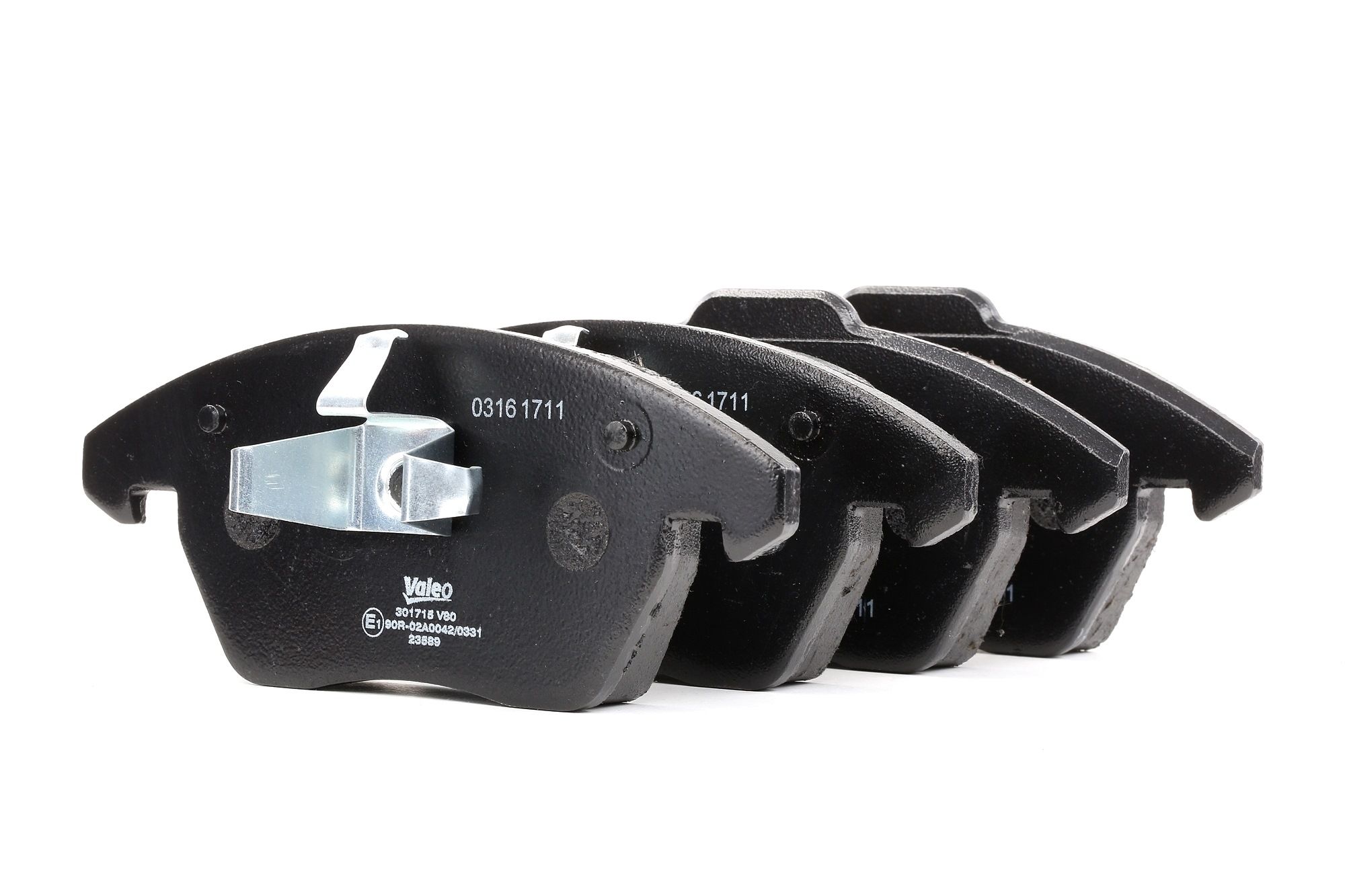 VALEO Plaquettes De Frein 301715 Jeu De Plaquettes De Frein,Jeu de plaquettes de frein, frein à disq