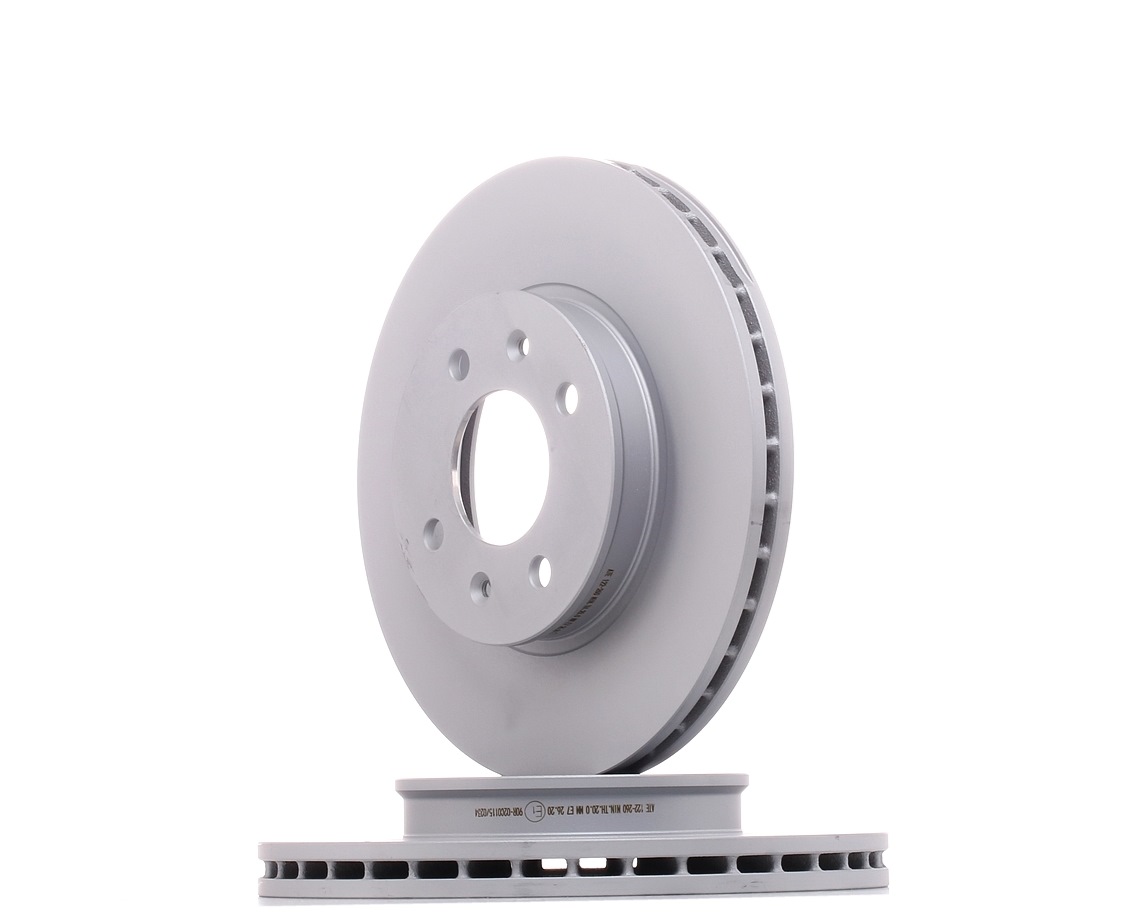 ATE Disques De Frein 24.0122-0260.1 Frein à Disque,Disque de frein HYUNDAI,KIA,i20 PB, PBT,ACCENT IV