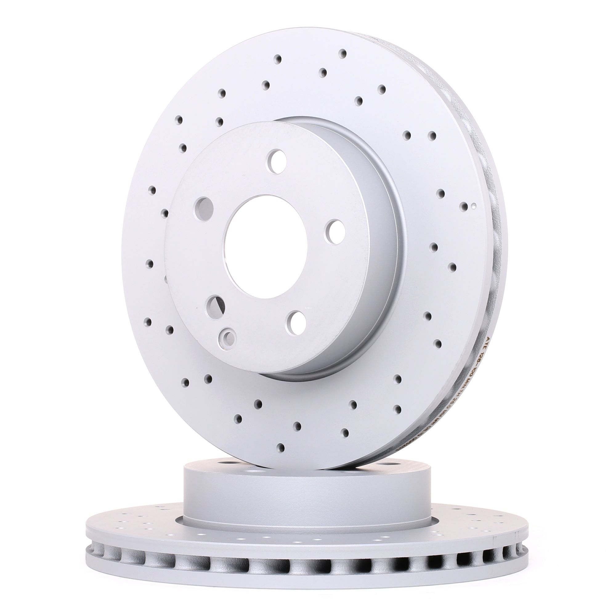 ATE Disques De Frein 24.0128-0100.1 Frein à Disque,Disque de frein MERCEDES-BENZ,CLASE C W204,CLASE