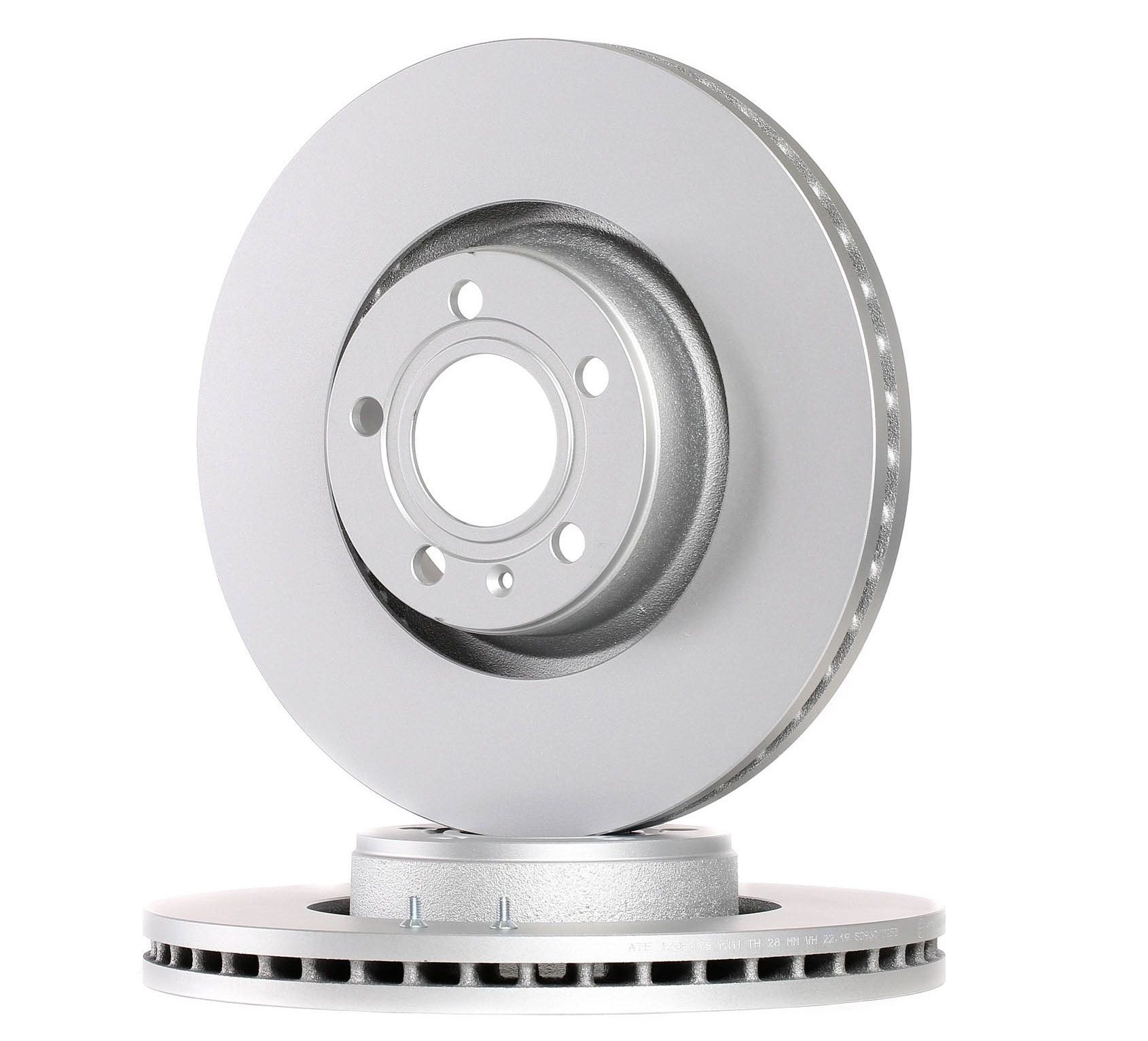 ATE Disques De Frein 24.0130-0175.1 Frein à Disque,Disque de frein AUDI,A6 4F2, C6,A6 Avant 4F5, C6,