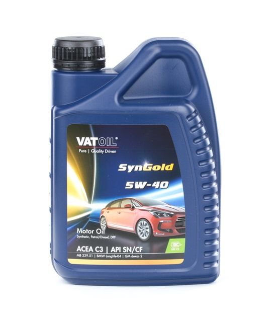 VATOIL Aceite de motor 50010 Aceite motor DODGE NITRO 2009 ac 5W-40, Capacidad: 1L, Aceite sintetico 50010