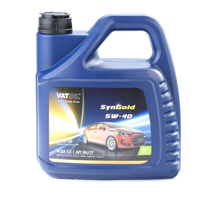 VATOIL Aceite de motor 50011 Aceite motor DODGE NITRO 2007 ac 5W-40, Capacidad: 4L, Aceite sintetico 50011