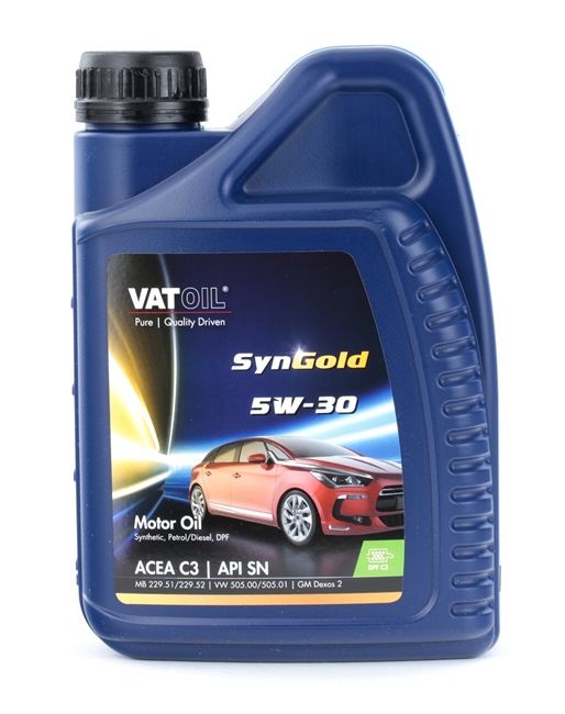 VATOIL Aceite de motor 50025 Aceite motor DODGE NITRO 2008 ac 5W-30, Capacidad: 1L, Aceite sintetico 50025