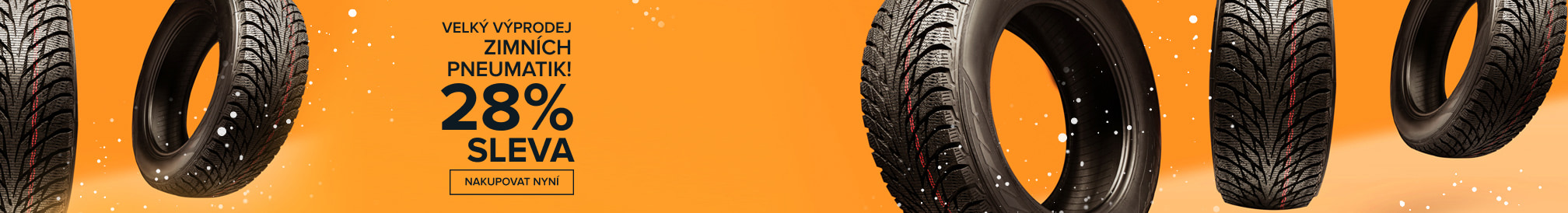 Velký výprodej zimních pneumatik! 28% SLEVA - Nakupovat nyní!