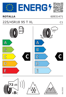 225/45 R18 95T XL, Nordic compound