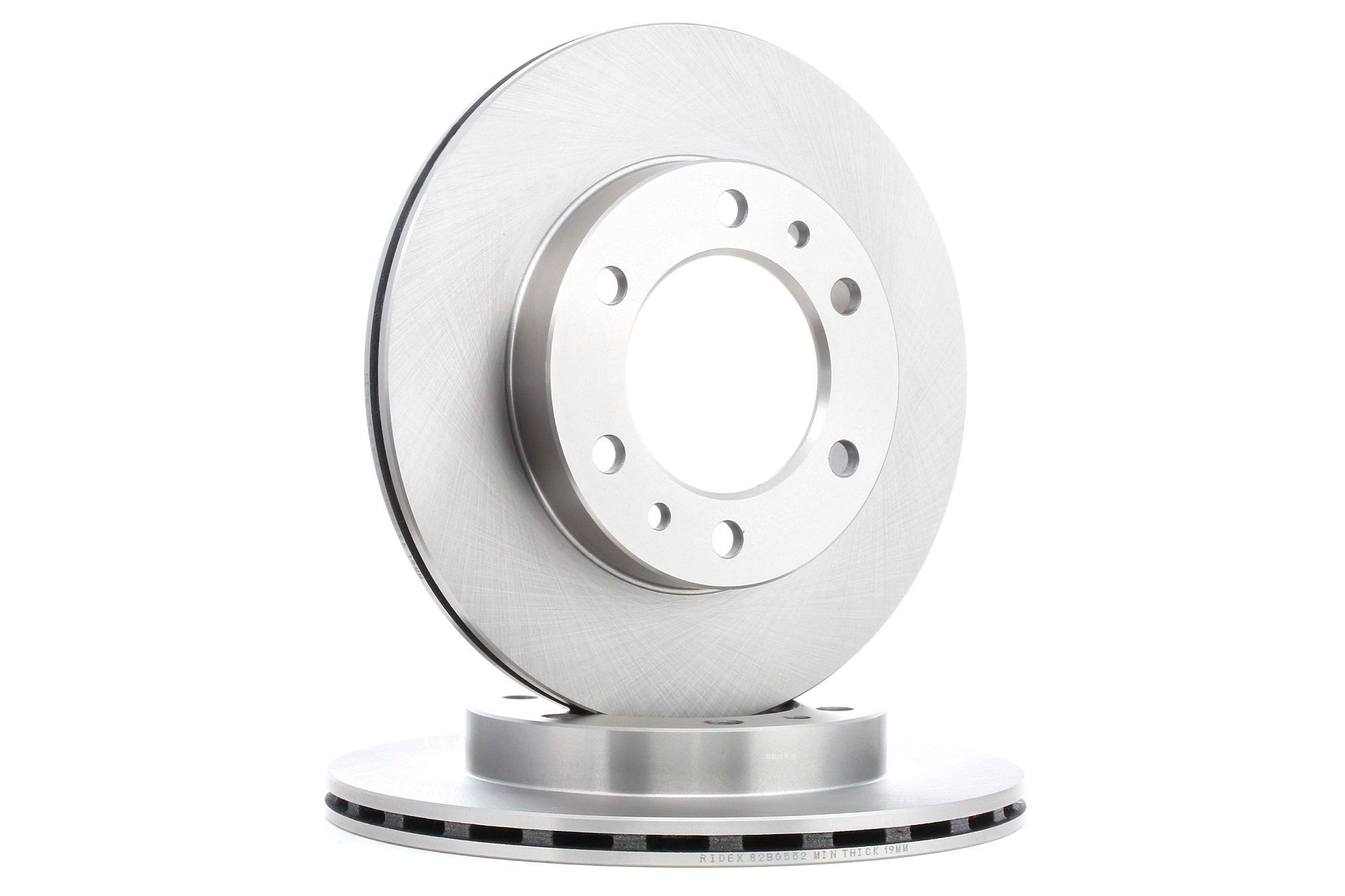 RIDEX Disco freno Assale anteriore 82B0552 Dischi