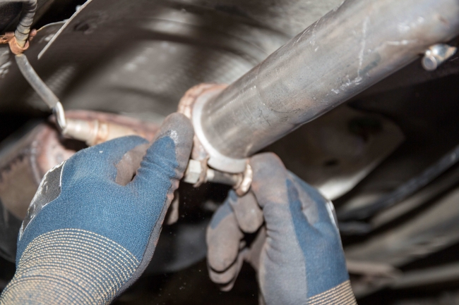 Car silencer repair