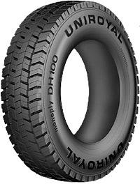Helårsdäck till lastbil 19.5 tum UNIROYAL monoply DH100 265/70 R19.5 R-124003
